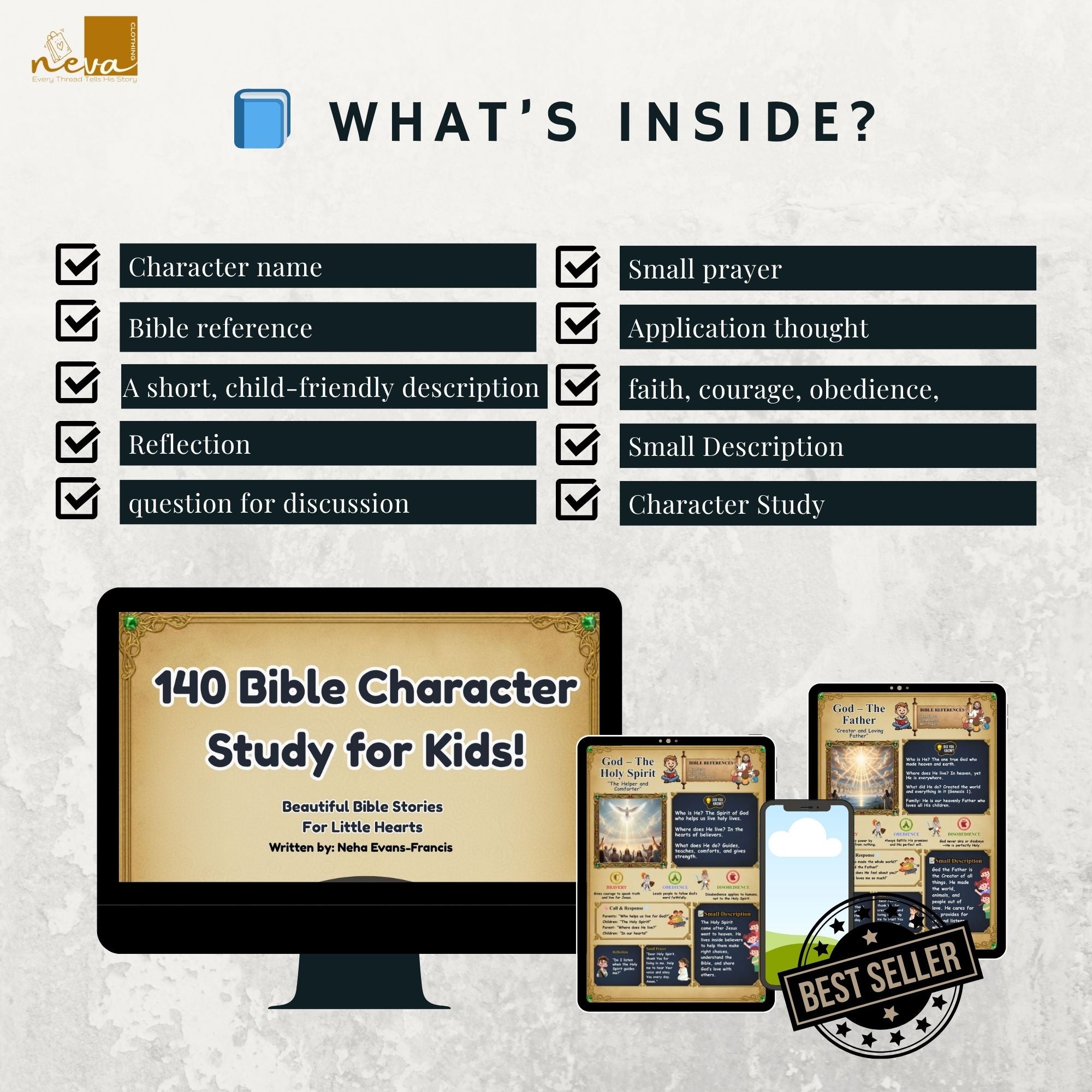 140 Bible Character Flashcards | Bible Character Educational Cards | Sunday School Lesson PDF | Bible Study for Children | Faith Curriculum