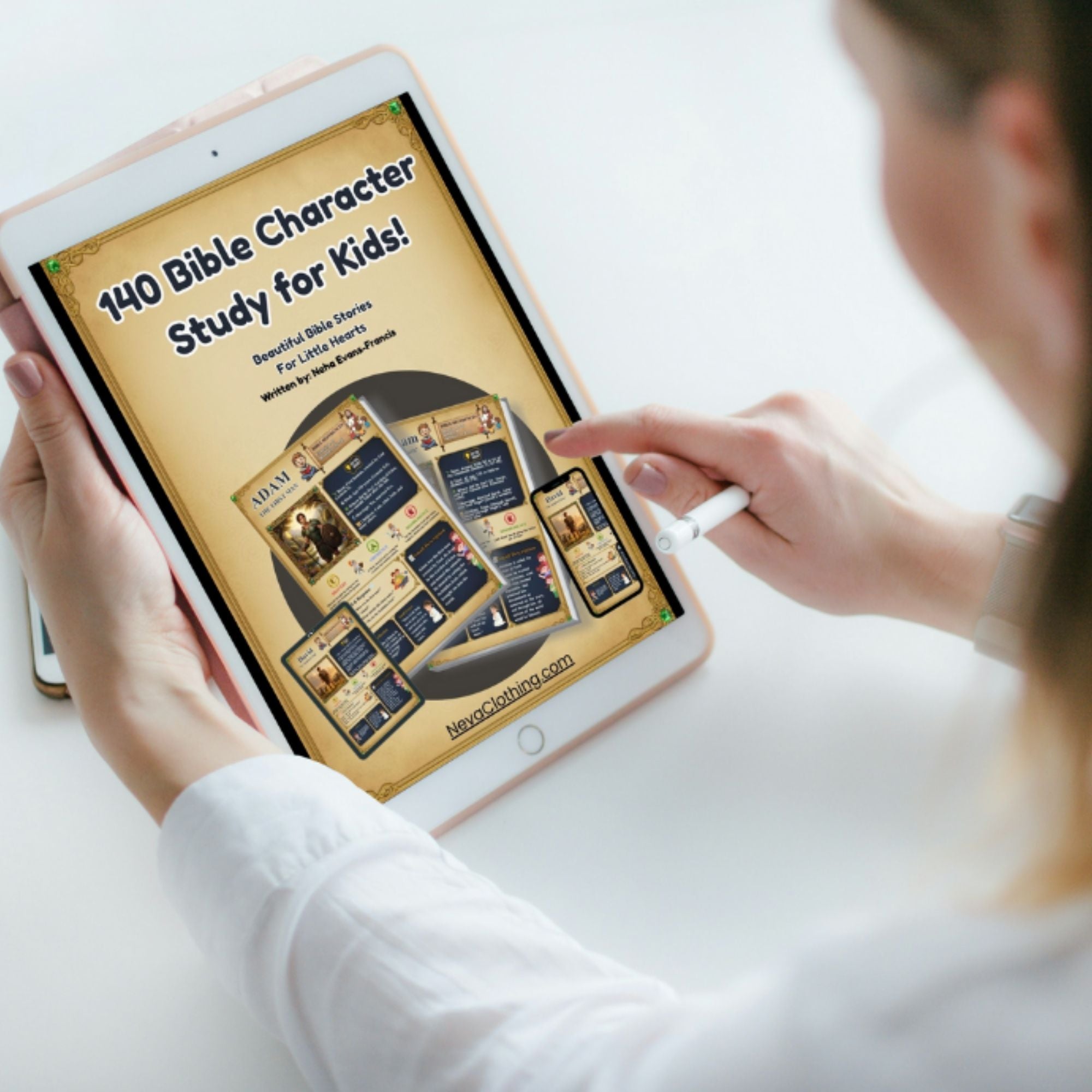 140 Bible Character Flashcards | Bible Character Educational Cards | Sunday School Lesson PDF | Bible Study for Children | Faith Curriculum